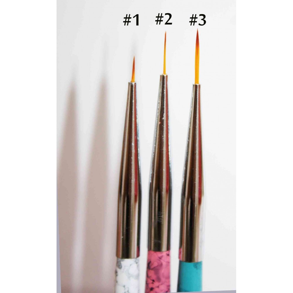 SQULIGT 5Pcs Nail Art Liner Brushes Nail Gel Polish Painting Brush Set Thin  Nail Art Drawing Pen (7/9/11/15/18mm)