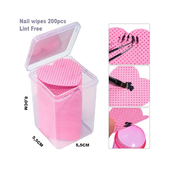 NAIL WIPES 200 τεμ σε κουτί...